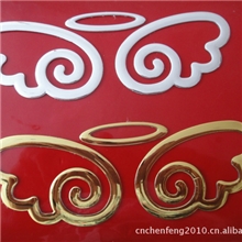 三维立体软塑标牌，天使之翼,电动车标牌，立体软塑logo