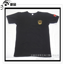 批发供应特种兵V领T恤黑色紧身弹力短袖T恤特种兵纯色T恤