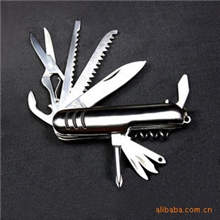 新款11功能不锈钢军刀多功能刀具多功能野营刀户外用品批发
