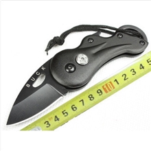 爆款热卖黑色全钢小巴克折叠刀野营军刀折刀户外求生刀