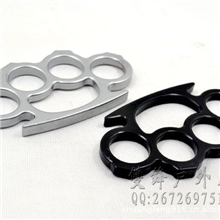 拳霸黑版纯钢手扣拳套铁拳头铁四指指虎武术体育用品批发