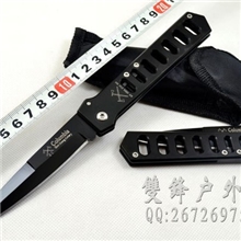精品哥伦比亚河双斧折刀户外折叠刀创意镂空刀具礼品小刀