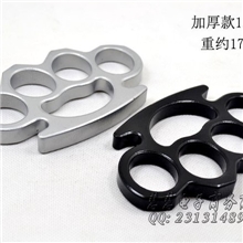 纯钢手扣拳套、铁拳头铁四指指虎铁拳环/终极加厚11MM黑版