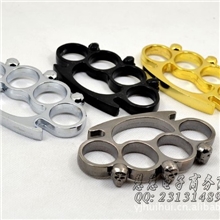 骷髅头拳霸金属拳王手扣拳套铁拳头铁四指指虎武术用品批发