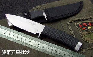 批发巴克BUCK-009死神小直刀军刀猎刀户外野营刀具野外生存刀