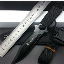 厂家直销美国绑腿直刀伞兵刀野外求生小直刀潜水刀