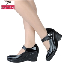 红蜻蜓厂家直销批发福贵低帮鞋单鞋女高跟鞋破跟扣分销一件代发潮