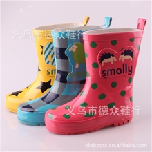 Smally外贸雨鞋儿童橡胶雨靴卡通水鞋童鞋可爱男女童套鞋