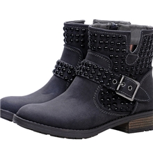 冬季新款俄罗斯RONZO短靴马丁靴外贸原单库存大码女靴亏本清仓