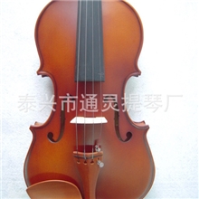 通灵哑光实木普及小提琴枣木配件配琴盒琴弓提琴批发