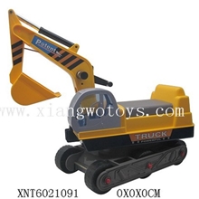 坐人工程车/轮子滑行车/可骑挖土机挖、钩动作5箱起批