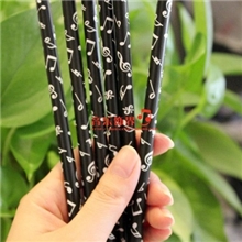 正品台湾制造音乐文具黑色色音符铅笔音乐创意礼品