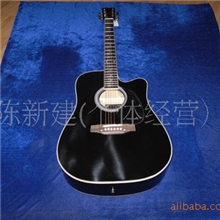 江苏百姓乐器批发供应优质缺角41寸缺角民谣吉他（黑色）