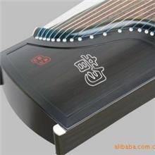 高级黑檀贴面浅刻古筝