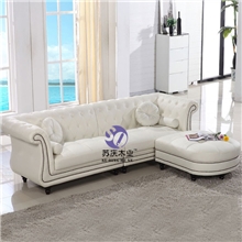 爆款欧式沙发新古典风格会所酒店售楼处样板房皮艺沙发