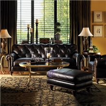 皮艺沙发皮艺欧式沙发复古沙发组合会所酒店美式沙发