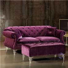 布艺沙发新古典拉扣布艺沙发时尚客厅组合沙发三人沙发欧式