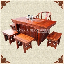 明清古典家具仿古实木茶桌榆木泡茶台休闲茶艺桌厂家直销