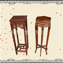 厂家直销榆木材质实木花几六角花架方花架定做花架