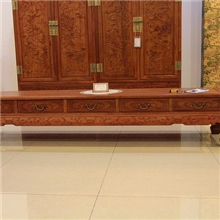 厂家直销批发红木花梨电视柜新货上市100%刺猬紫檀弯角5抽电视柜