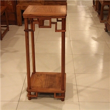 厂家直销红木缅甸花梨花架特价100%大果紫檀仿古花架