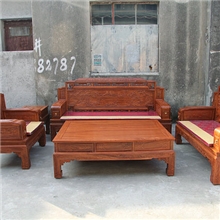 特价厂家直销红木家具100%非洲花梨木锦上添花沙发5件套123组合