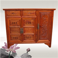 【中式】明清仿古榆木家具玄关柜雕花鞋柜储物柜斗柜