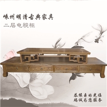 【厂家直销】超级实用仿古家具经典耐用二层电视柜（图）