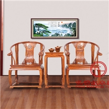 【出口品质】亿诺非洲黄花梨圈椅太师椅皇宫椅
