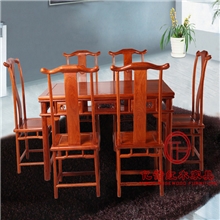 仿古实木家具厂直销酒店餐台非洲花梨木明式餐椅台红木餐桌