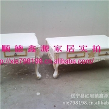 雕花橡木茶几新古典银箔金箔茶几/欧式茶几/储物长茶几