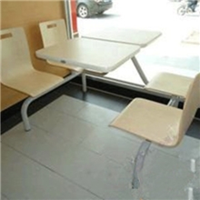 连体桌椅组合厂家直销肯德基快餐桌椅食堂职工餐桌