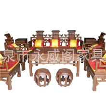 如意沙发十二件套鸡翅木沙发椅十二件套中式古典客厅家具