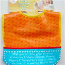 新型立体围嘴接食设计EVA印花免洗围嘴围兜喂饭围嘴