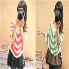 清仓！春秋装镂空蝙蝠型针织毛衣罩衫针织衫新款毛衣蝙蝠袖毛衣