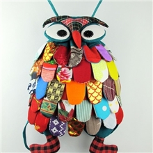 厂家批发大量提供民族布艺大号猫头鹰背包休闲包儿童包背包