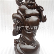 送宝弥勒佛佛像弥勒佛高级工艺礼品木雕工艺品厂家直销