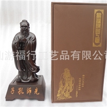 孔子雕像黑檀木雕工艺品至圣先师先师孔子厂家直销