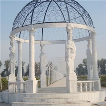 厂家直销汉白玉欧式户外凉亭亭子景观亭子大理石花岗岩雕刻
