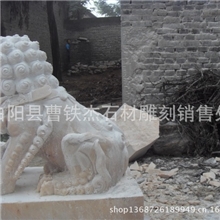 厂家供应狮子石雕香炉寺庙等用精品汉白玉栏板浮雕麒麟