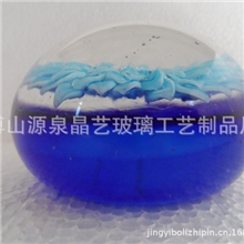 【晶艺求精】厂直供高档琉璃工艺品琉璃摆件琉璃花球