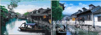 高清立体画批发，可混批，三维画，3D光栅画，3D变图画，江南风景
