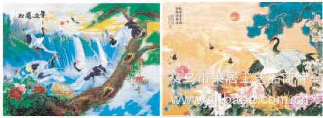 高清立体画批发，三维画批发定做，PET动物立体画，松鹤延年变图