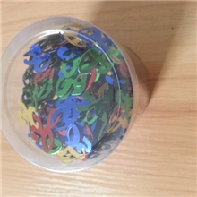 40克桶装PVC数字节庆装饰亮片