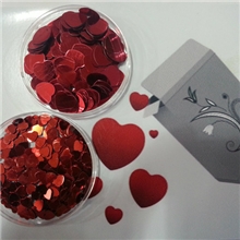 加工定制情人节环保PVC亮片