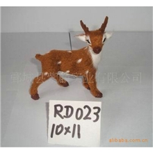 生产供应仿真鹿10*11cm真皮仿真动物真皮毛仿真动物批发