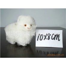 厂家直销仿真绵羊仿真动物皮毛真皮毛仿真动物批发10*8cm