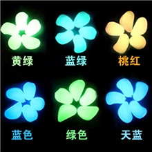 鱼缸造景夜光石水族箱夜光石发光石子鹅软石荧光石头子