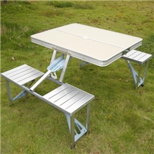 专业工厂生产多功能折叠桌铝合金连体折叠桌野餐桌展业桌摆摊展