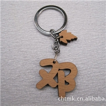 激光雕刻，可爱字体木质百家姓钥匙扣，手机挂件